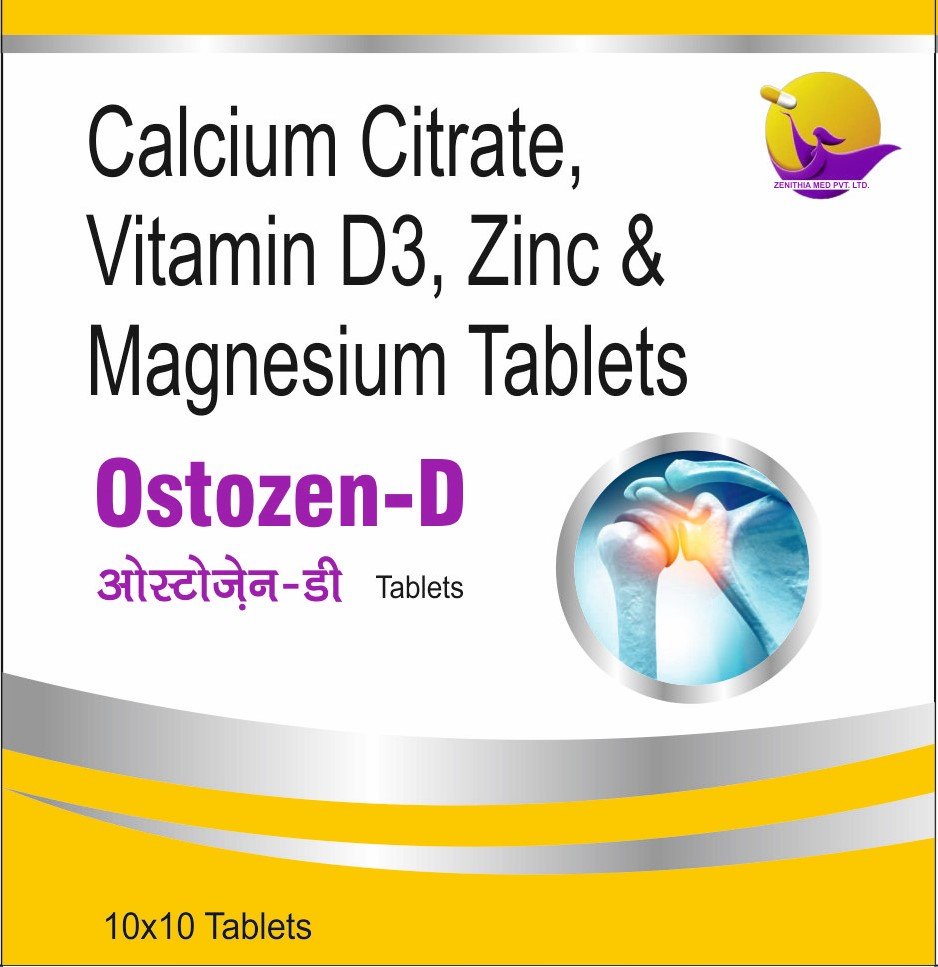 Ostozen-D — Calcium Citrate, Vitamin D3, Zinc and Magnesium Tablets
